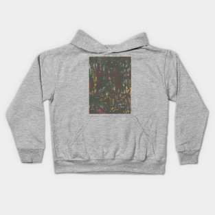 "Change of Chaos" - Dark Abstract Painting Original Artwork Abstract Line Art lots of colors Kids Hoodie